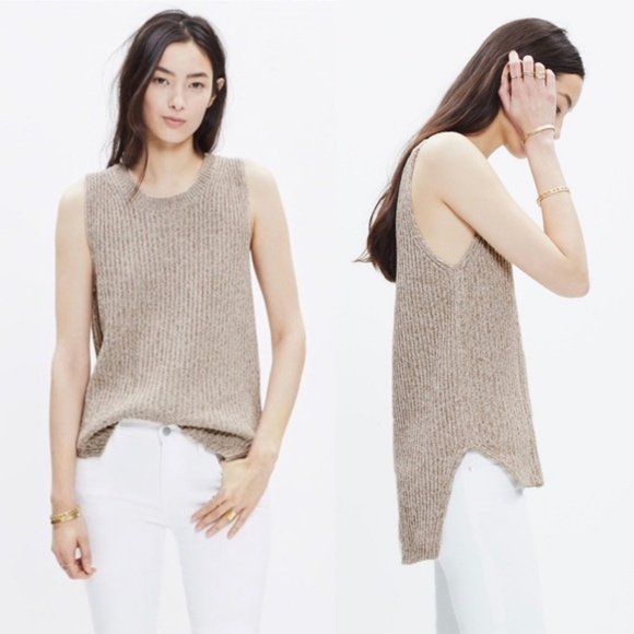 Madewell Tops - Madewell Sleeveless Tunic Sweater Tank